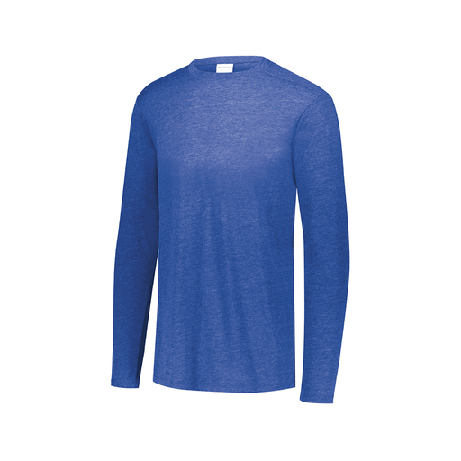 [3075.U55.XS-LOGO1] Men's LS Ultra-blend T-Shirt (Adult XS, Royal)