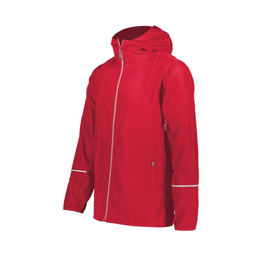 [229582-RED-AXS-LOGO1] Men's Packable Full Zip Jacket (Adult XS, Red)