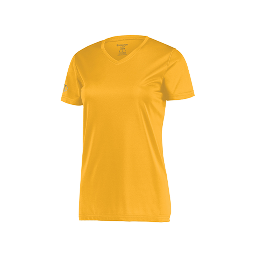[222820.023.S-LOGO1] Ladies Movement Dri Fit Shirt (Female Adult S, Athletic Gold)
