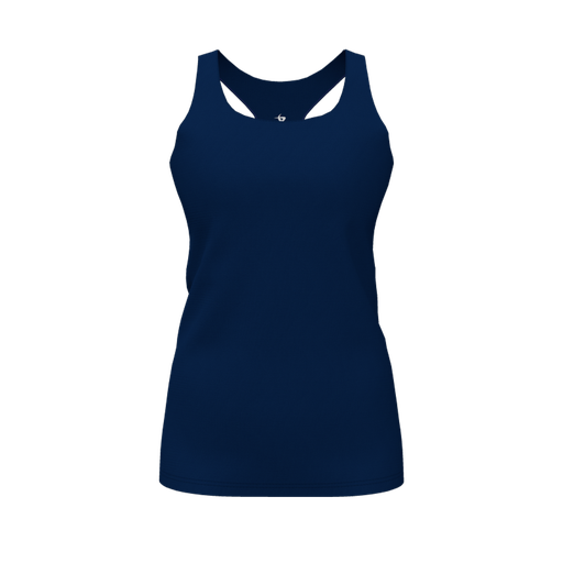 [DFW-RCBK-PER-NVY-FYS] Racerback Tank Top (Female Youth S, Navy, None)