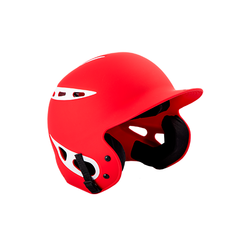 [CUS-DGR-HELM-REB-RDWH-Y0] Rebel Batting Helmet (Y0, Red/White, Custom Logo)