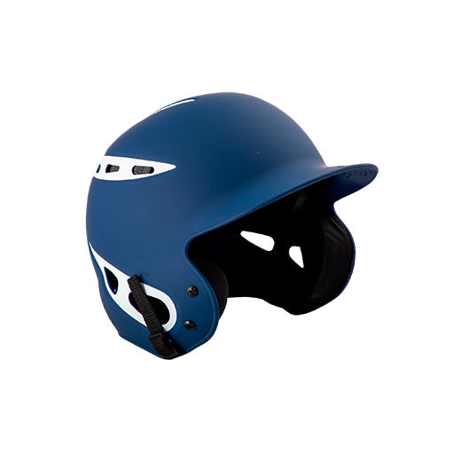 [CUS-DGR-HELM-REB-NYWH-S/M] Rebel Batting Helmet (S/M, Navy/White, Custom Logo)