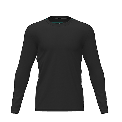 [CUS-DRIF-TEES-PER-CNK-LSL-BLK-YXS-LOGO1] Dri Fit Performance T-Shirt (Youth XS, Black, Logo 1, Long Sleeve)