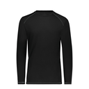 [6845-3001c-BLK-AS-LOGO1] Men's SoftTouch Long Sleeve (Adult S, Black, Logo 1)