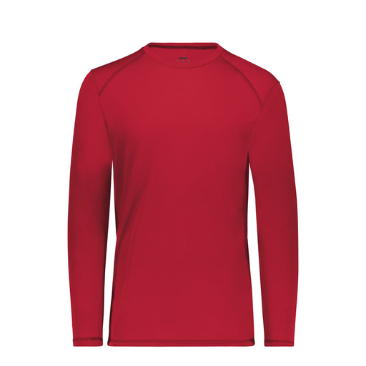 [6845.083.S-LOGO1] Men's SoftTouch Long Sleeve (Adult S, Red, Logo 1)