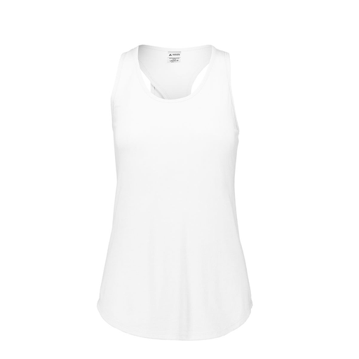 [3078.005.S-LOGO1] Ladies Tri Blend Tank Top (Female Adult S, White)