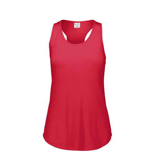 [3078.V96.S-LOGO1] Ladies Tri Blend Tank Top (Female Adult S, Red)