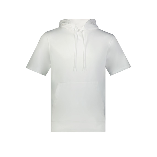 [6871.005.S-LOGO1] Men's Dri Fit Short Sleeve Hoodie (Adult S, White)