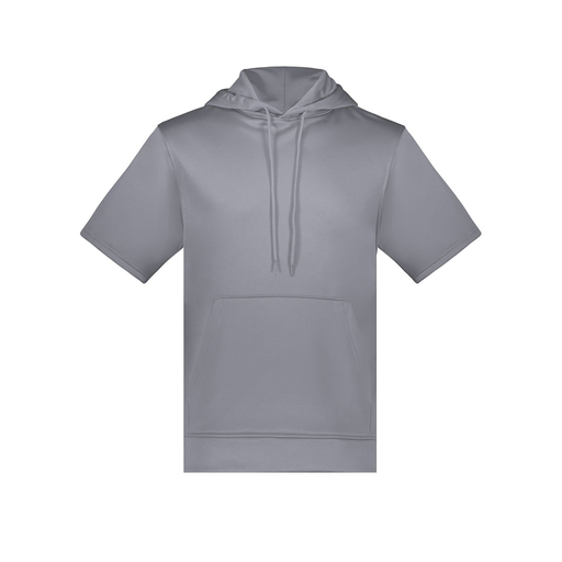 [6871.059.S-LOGO1] Men's Dri Fit Short Sleeve Hoodie (Adult S, Gray)