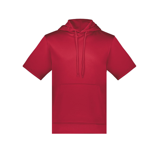[6871.083.S-LOGO1] Men's Dri Fit Short Sleeve Hoodie (Adult S, Red)