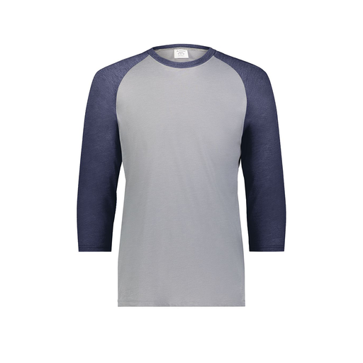 [6880.29V.S-LOGO1] Youth Vintage 3/4 T-Shirt (Youth S, Navy, Logo 1)