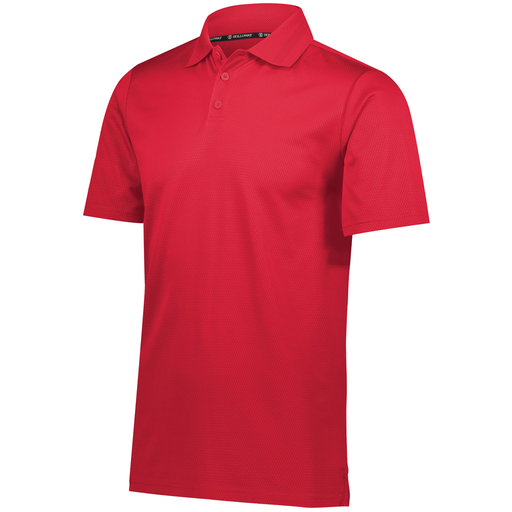 [222568.083.S-LOGO1] Men's Prism Polo (Adult S, Red)