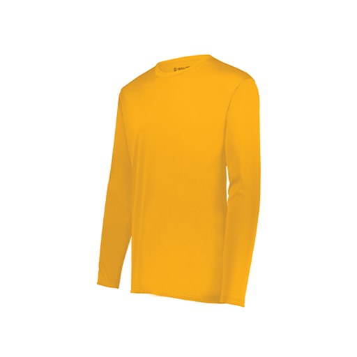 [222823.023.S-LOGO1] Youth LS Movement Dri Fit Shirt (Youth S, Athletic Gold)
