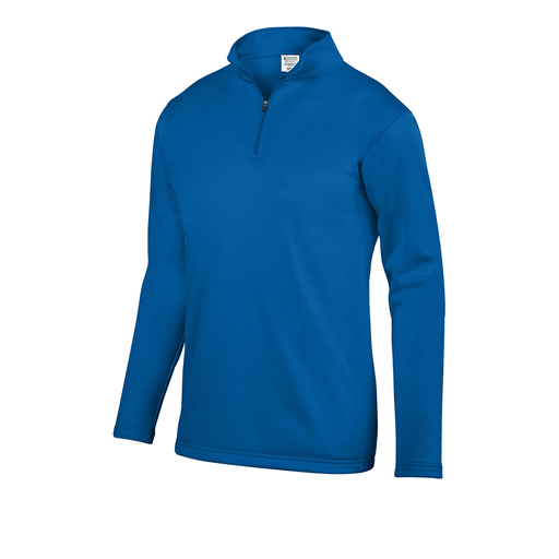 [5508.060.S-LOGO1] Youth Wicking Fleece Pullover (Youth S, Royal, Logo 1)