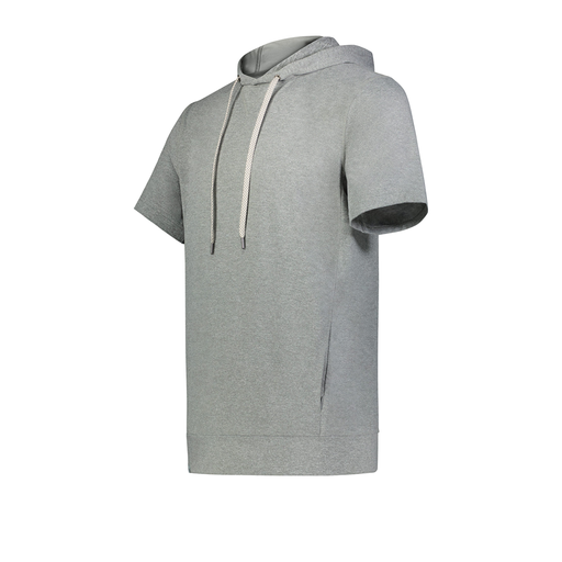 [222605-SIL-YS-LOGO1] YOUTH VENTURA SOFT KNIT SHORT SLEEVE HOODIE (Youth S, Silver)