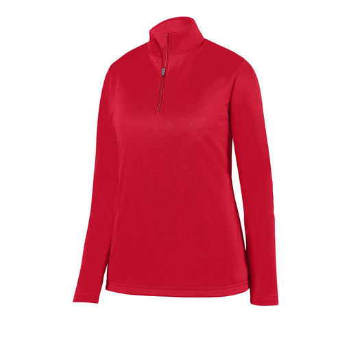 [5509.040.XS-LOGO1] Ladies Wicking Fleece Pullover (Female Adult XS, Red)