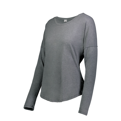 [3077.013.XS-LOGO1] Ladies LS Ultra-blend T-Shirt (Female Adult XS, Gray)